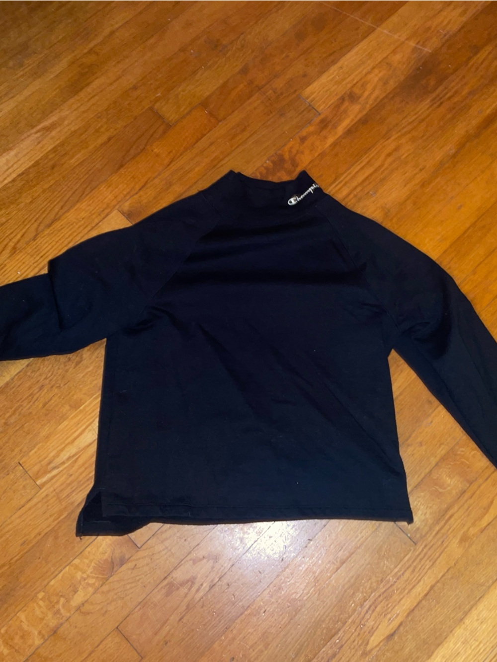 Champion Black Crewneck Long-Sleeve Men's Sweater